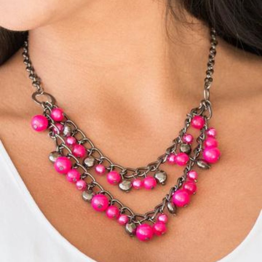 Watch Me Now - Pink ♥ Necklace